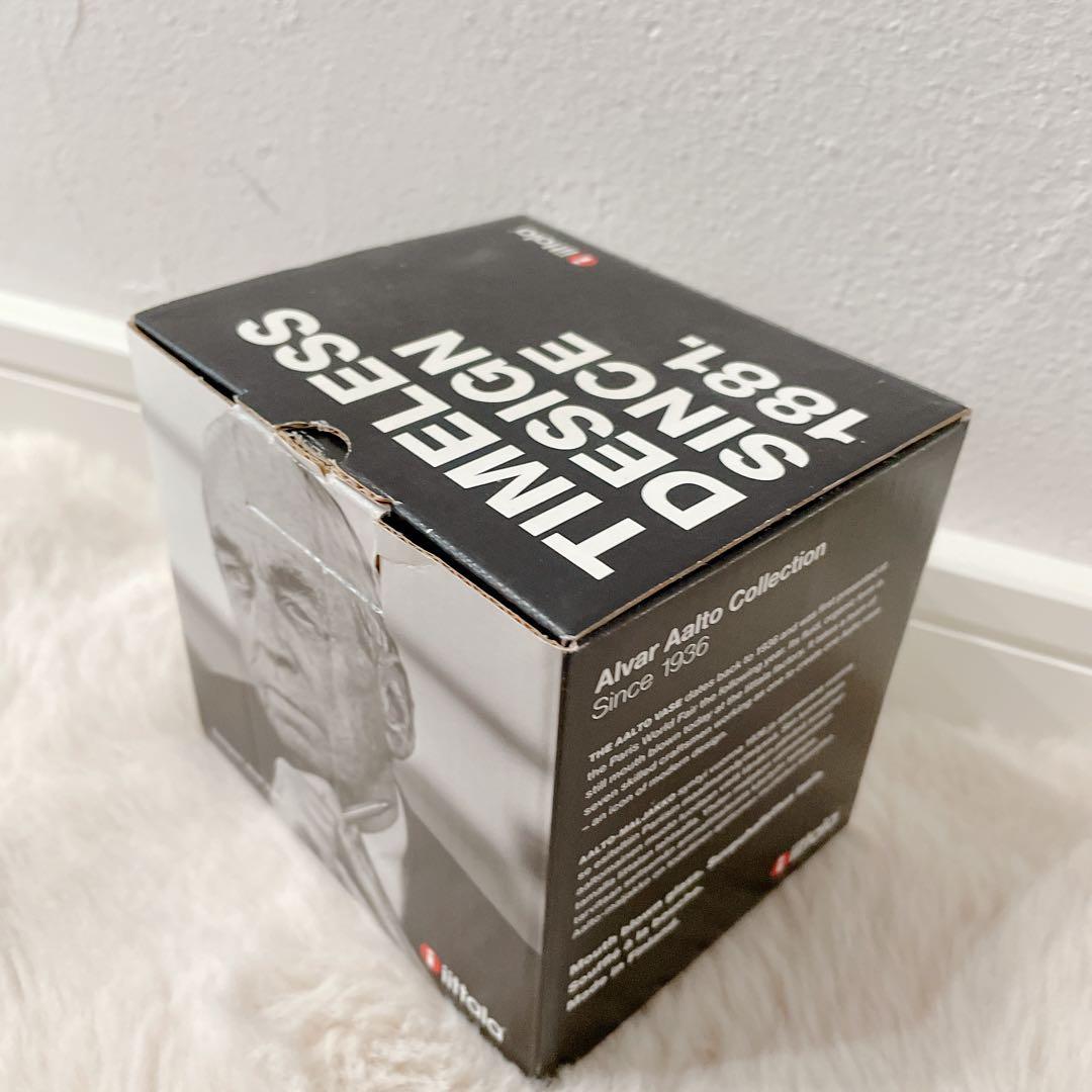 【美品】　 イッタラ アアルトベース 95mm ホワイト 花瓶