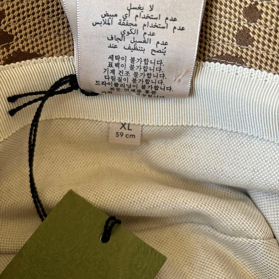 国内正規店購入☆新品タグ付き☆GUCCI☆ジャンボGG☆キャンパスバケットハット