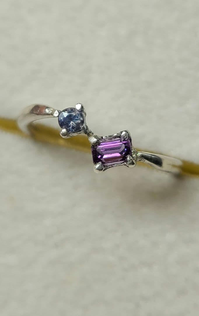 えむえす★カラーチェンジガーネット&アレキサンドライト★リングオーダー