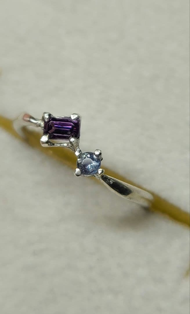 えむえす★カラーチェンジガーネット&アレキサンドライト★リングオーダー