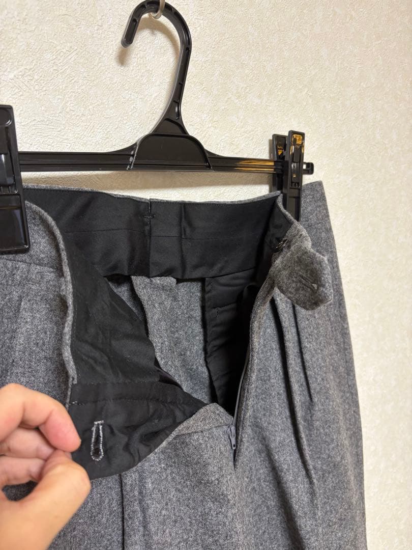 ブリティッシュメイド　オフィサーパンツ　フランネル