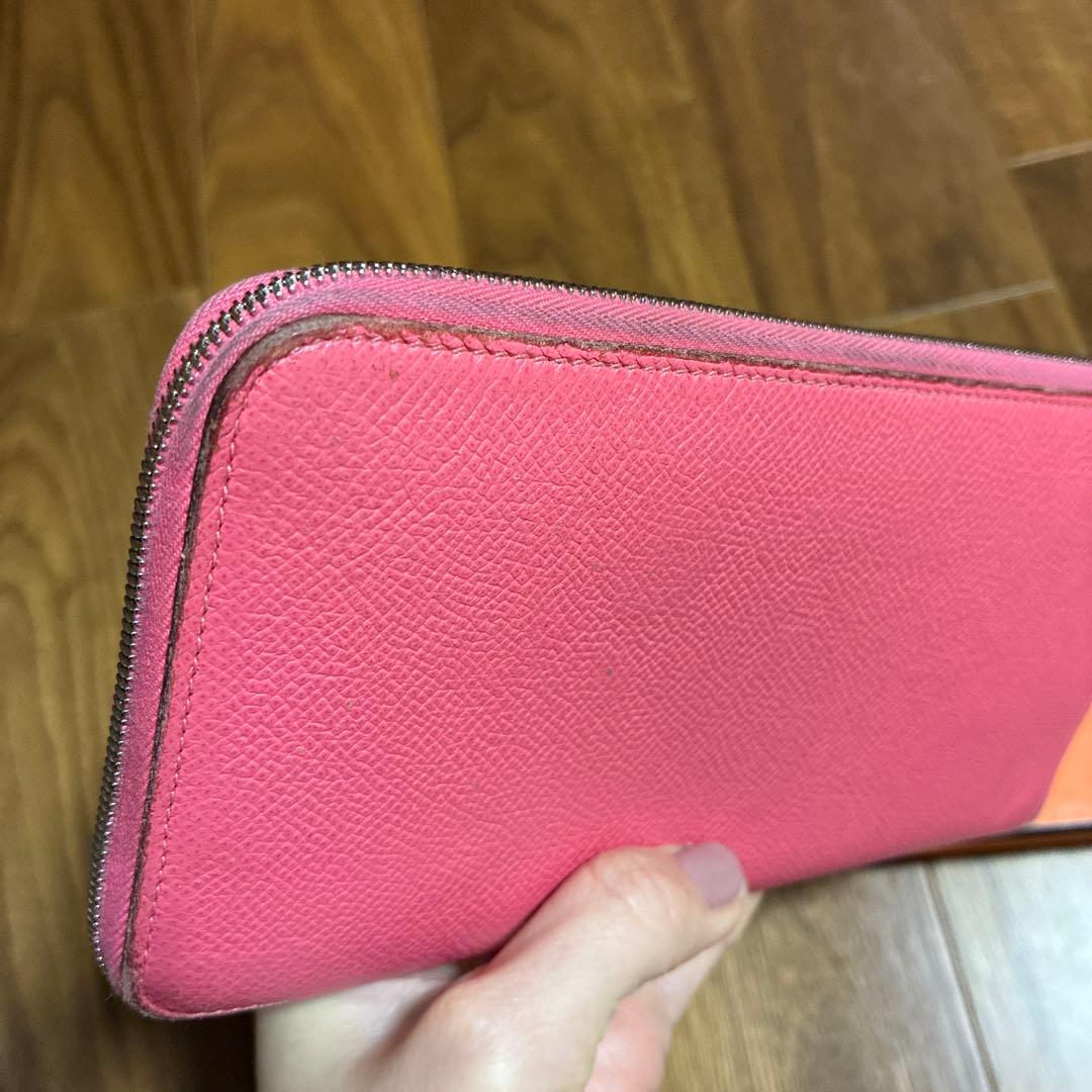 HERMES エルメス アザップロング シルクイン ラウンドファスナー長財布