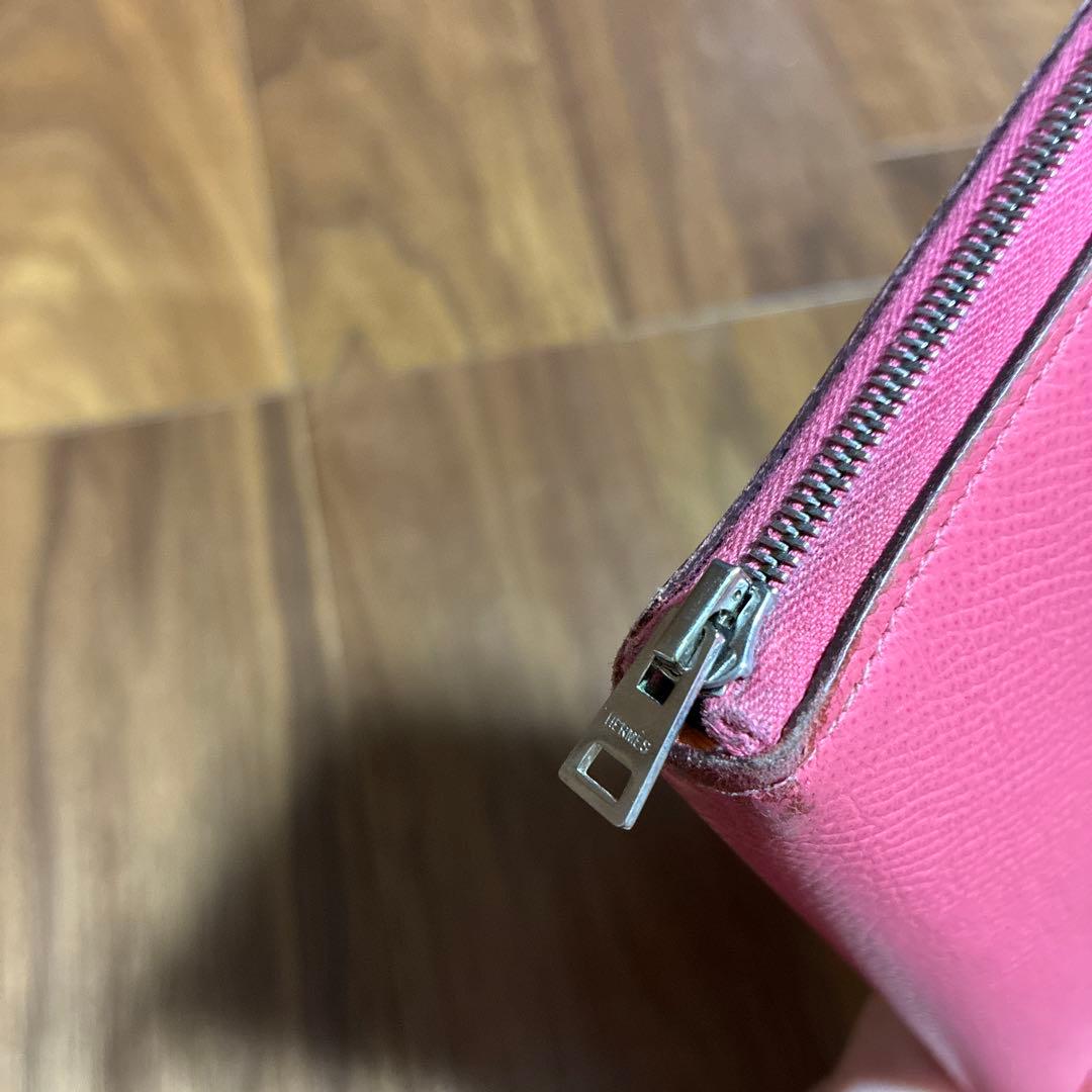 HERMES エルメス アザップロング シルクイン ラウンドファスナー長財布