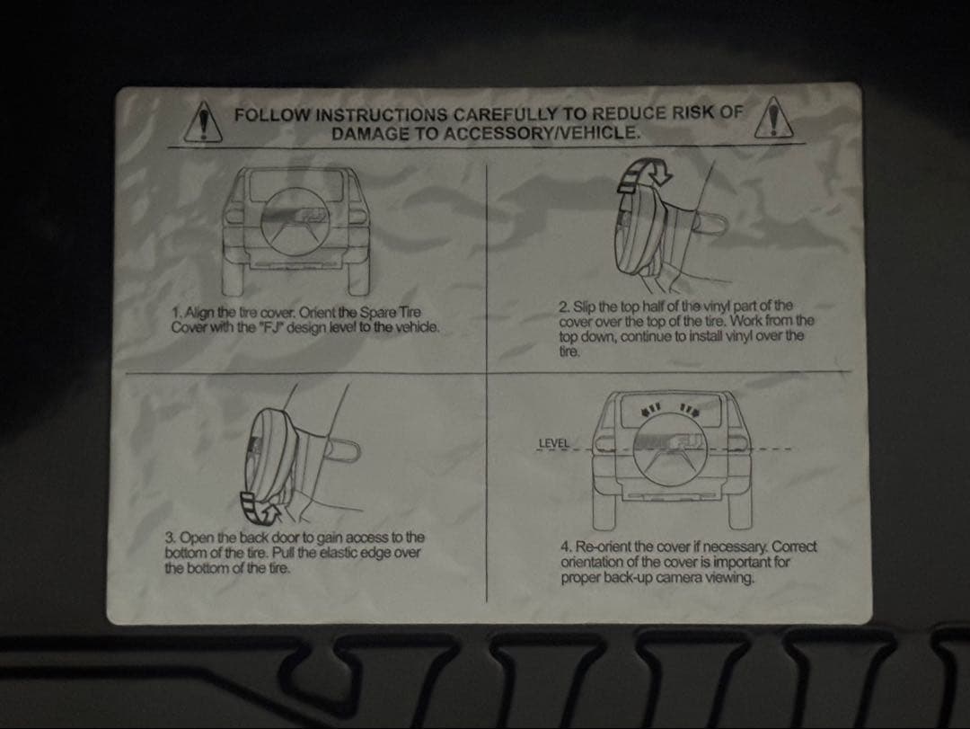 FJクルザー　背面タイヤカバー　USトヨタ純正