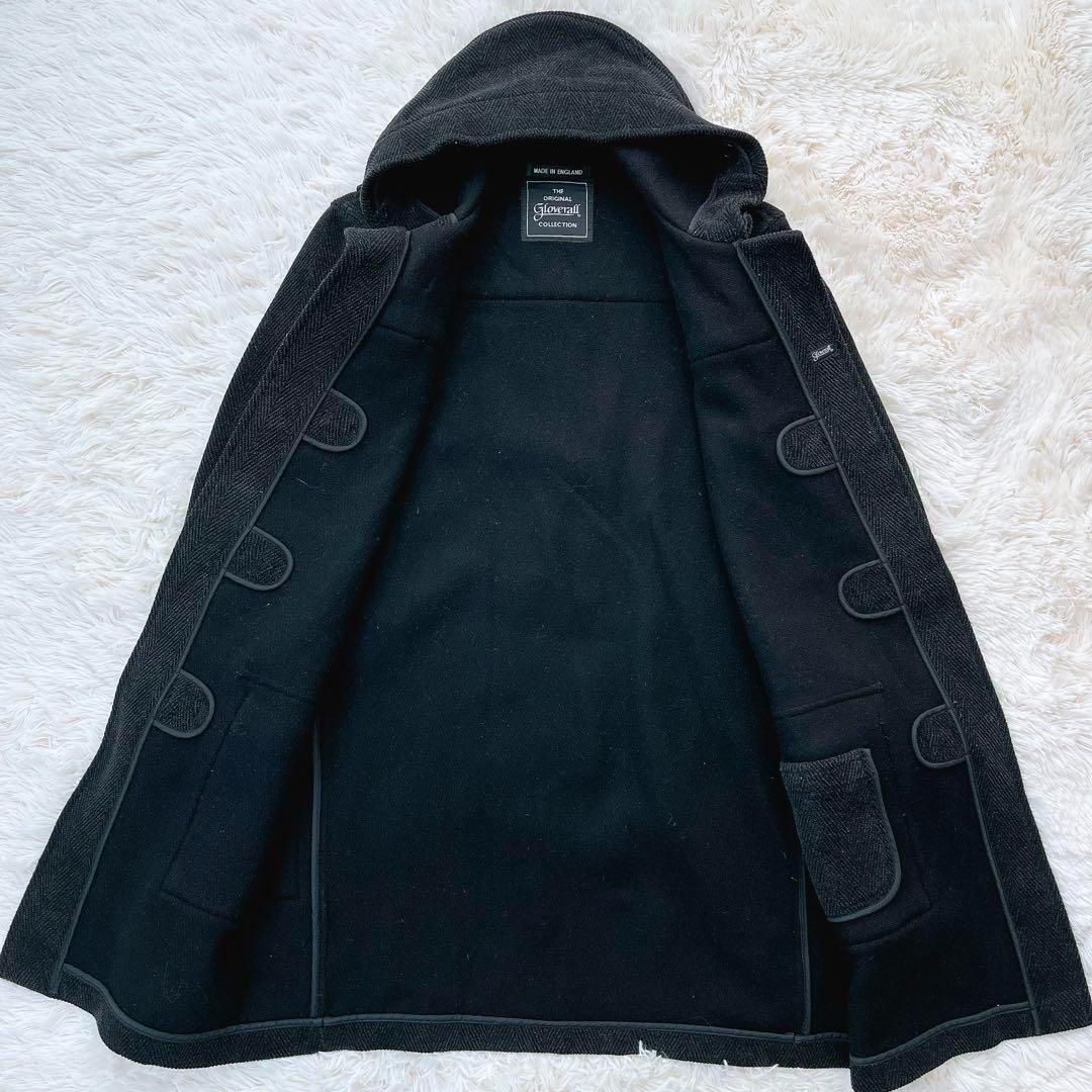美品✨グローバーオール キングストン ヘリンボーン ダッフルコート トグル 黒