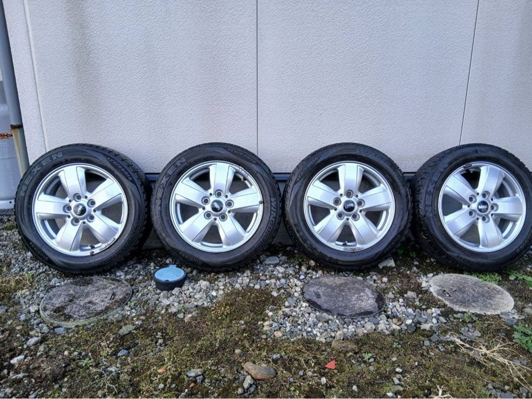 MINI 15インチホイールセット タイヤ（スタッドレス）センターキャップ付き