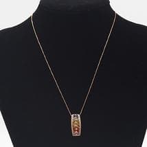 K18 ネックレス 5.0g　ダイヤモンド D 0.14ct サファイアS1.9