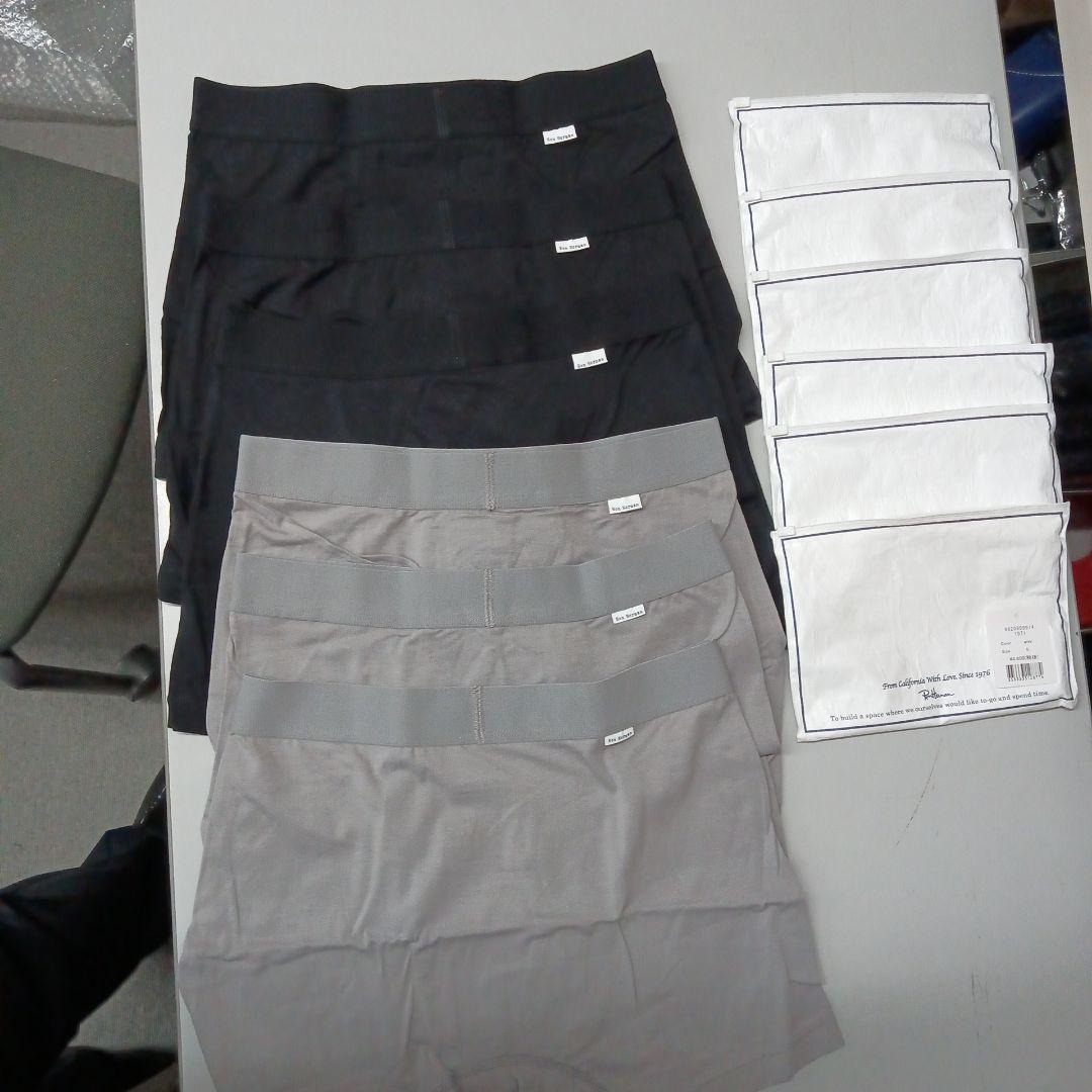 ロンハーマンアンダーウェア黒S×3，グレS×3　6枚セット