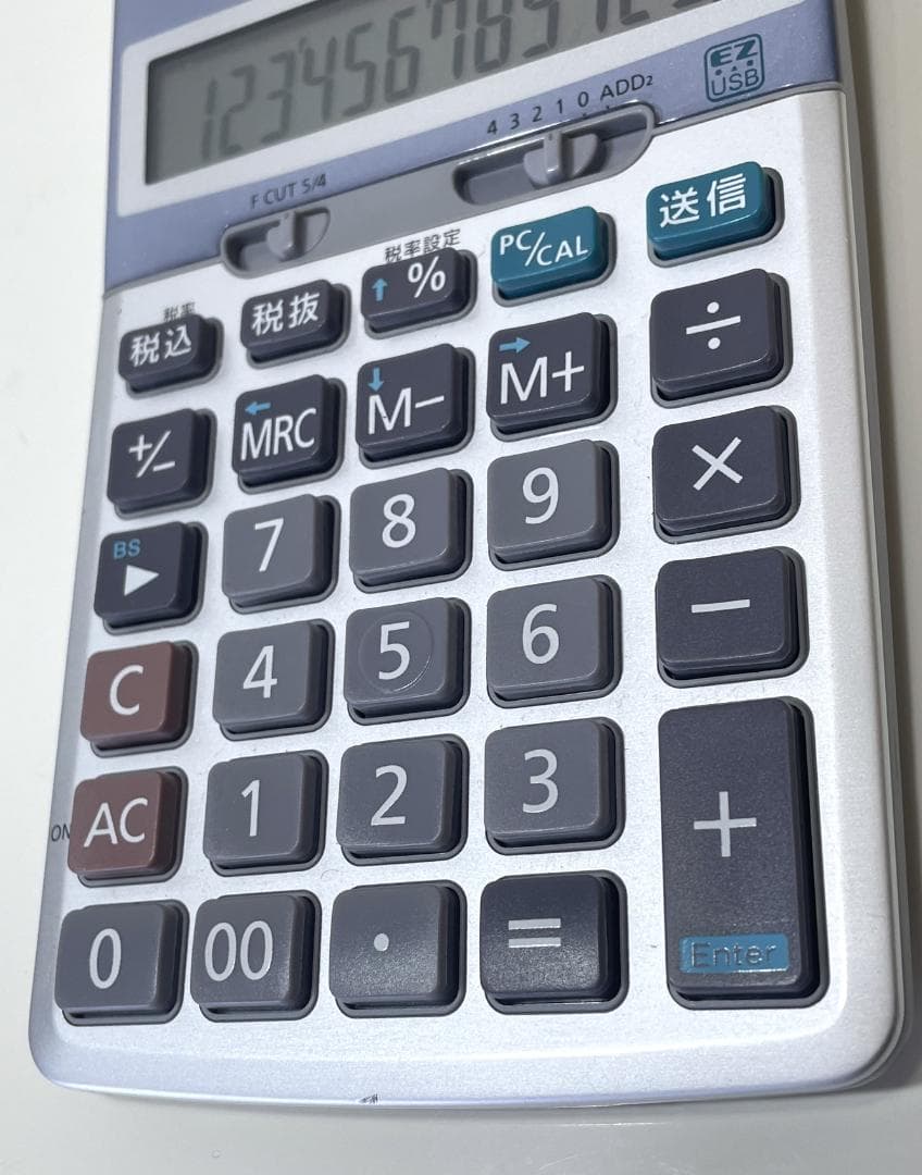 【生産終了品】即購入可 美品 CASIO JZ-12 電卓テンキー 動作確認済み