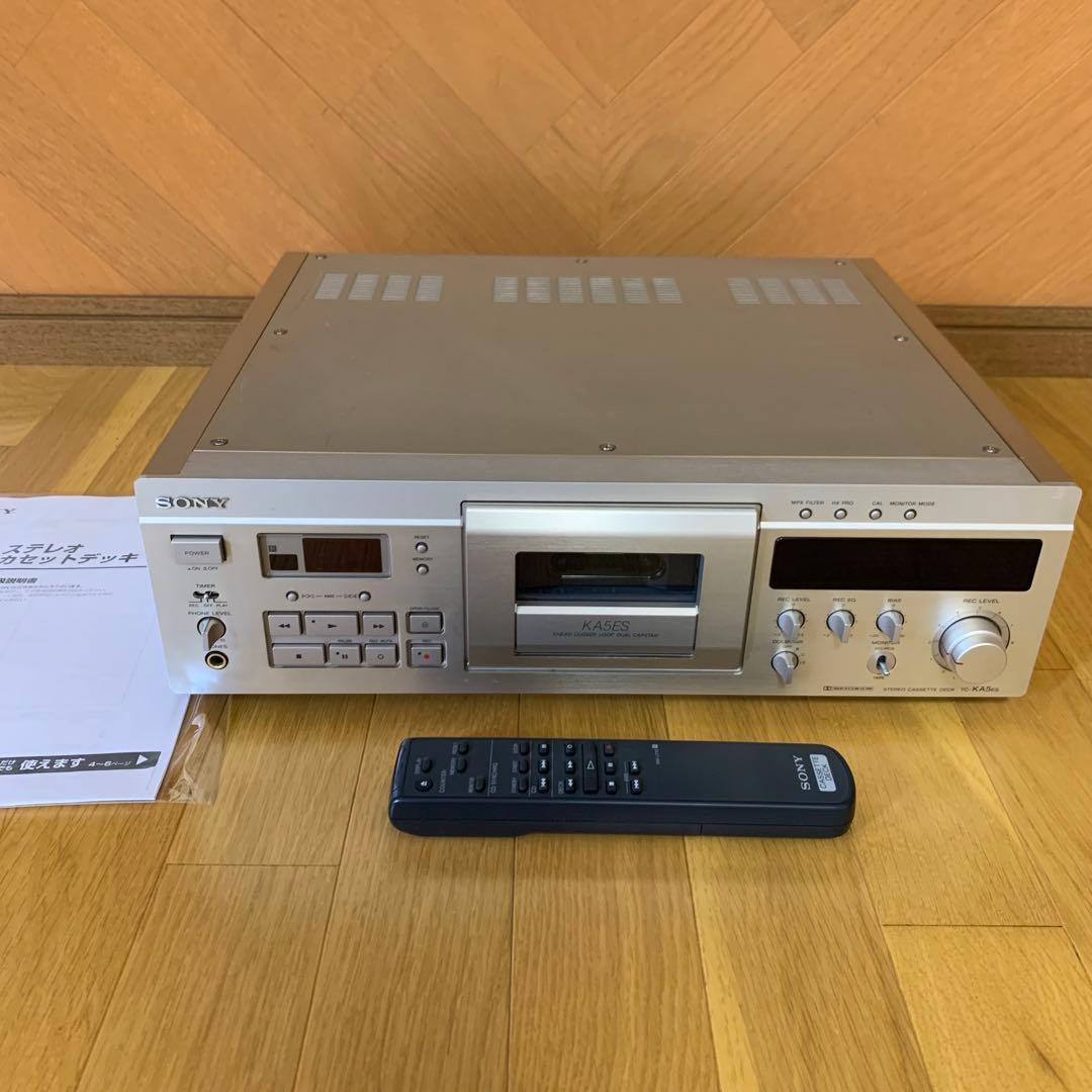 【美品】SONY TC-KA5ES ゴールドカセットデッキ　リモコン付き