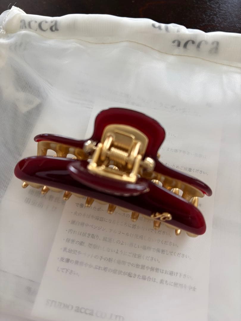 acca ニューコラーナクリップ　ボルドーM