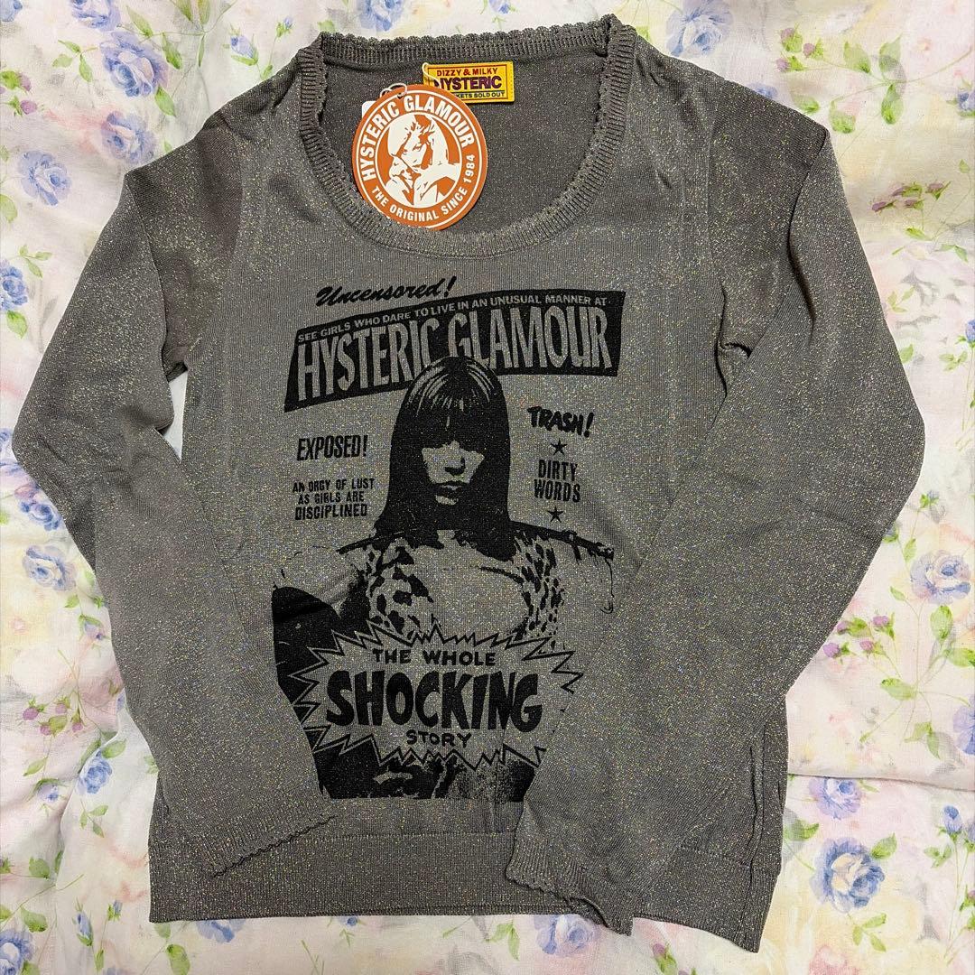 【希少プリント】ヒステリックグラマー ラメニット長袖