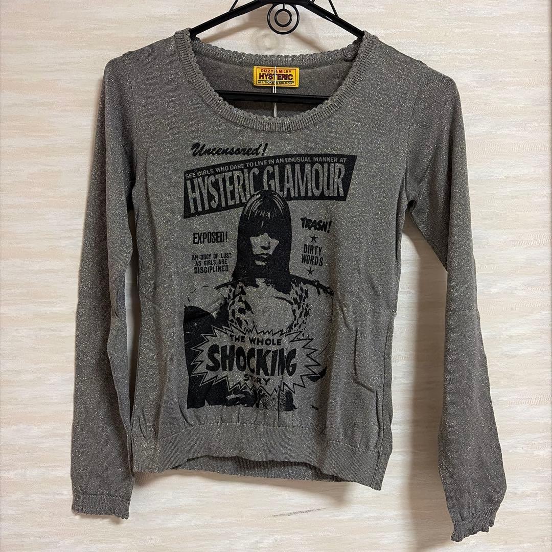 【希少プリント】ヒステリックグラマー ラメニット長袖