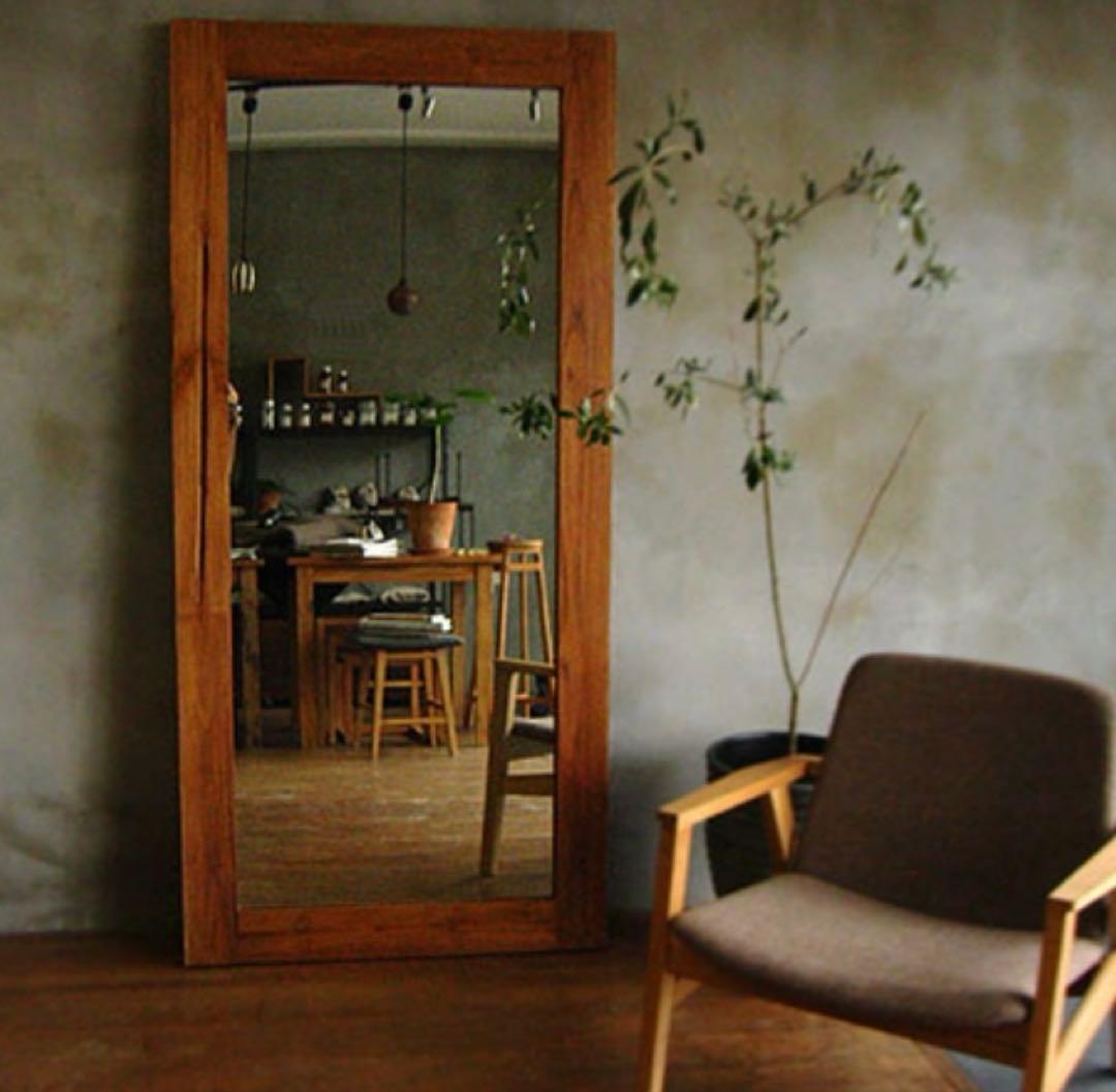 a.depeche（アデペシュ）old teak mirror