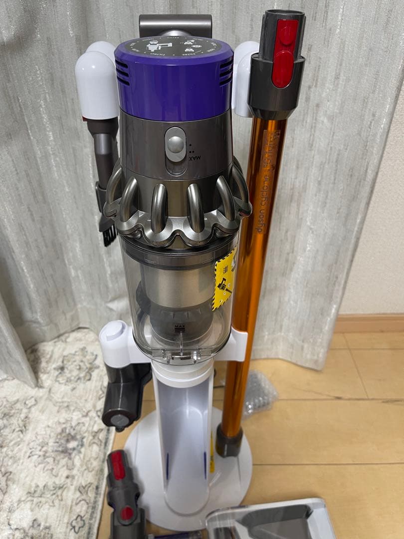 【美品】dyson V10 SV12　純正フロアドック付エコーモード75分