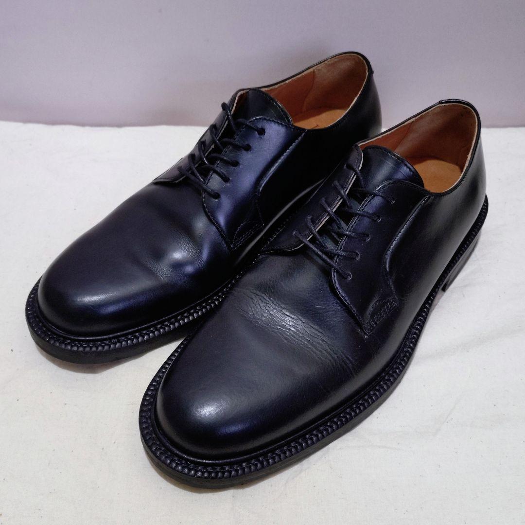 J.CREW レザーシューズ プレーントゥ ラバーソール 8 ルーマニア製