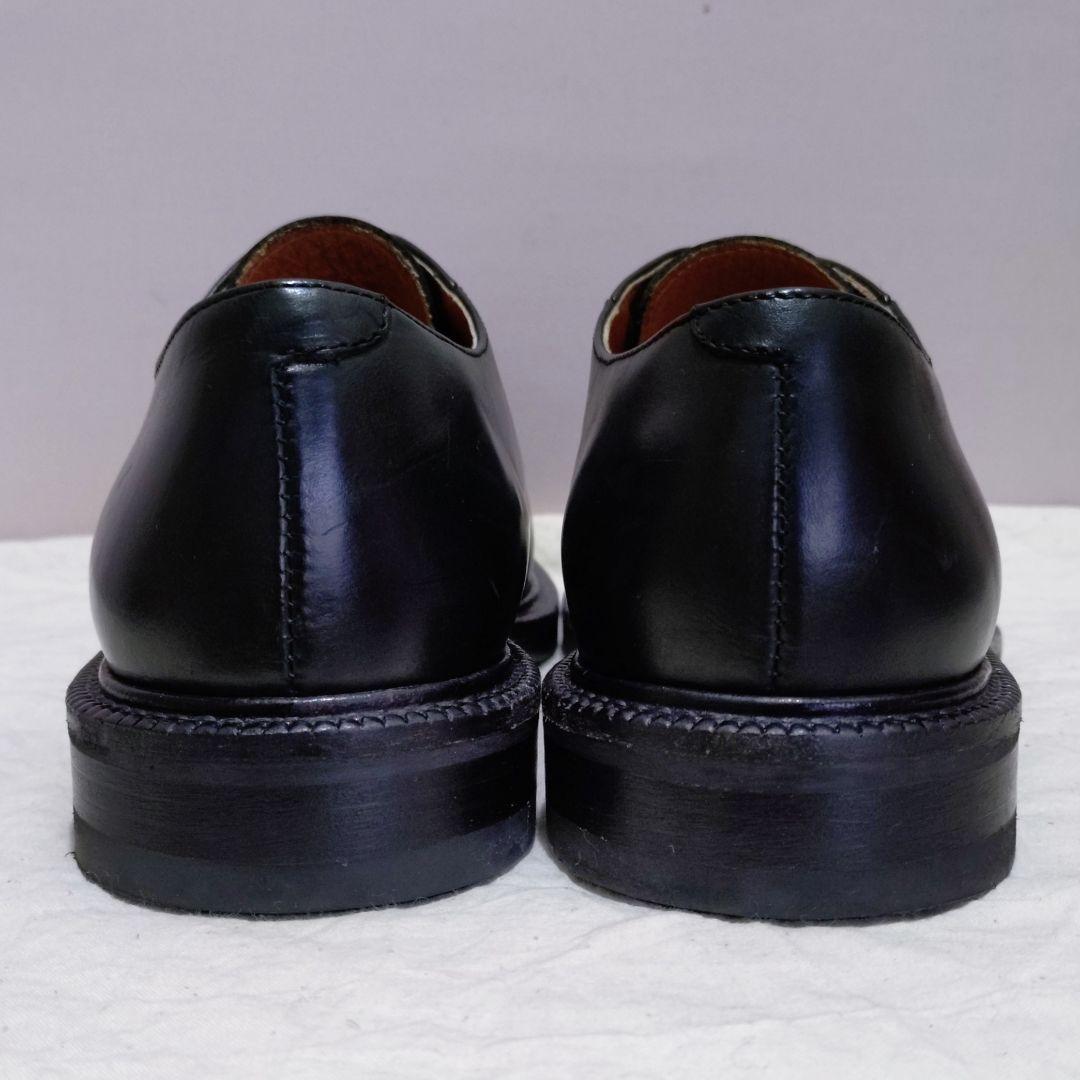 J.CREW レザーシューズ プレーントゥ ラバーソール 8 ルーマニア製