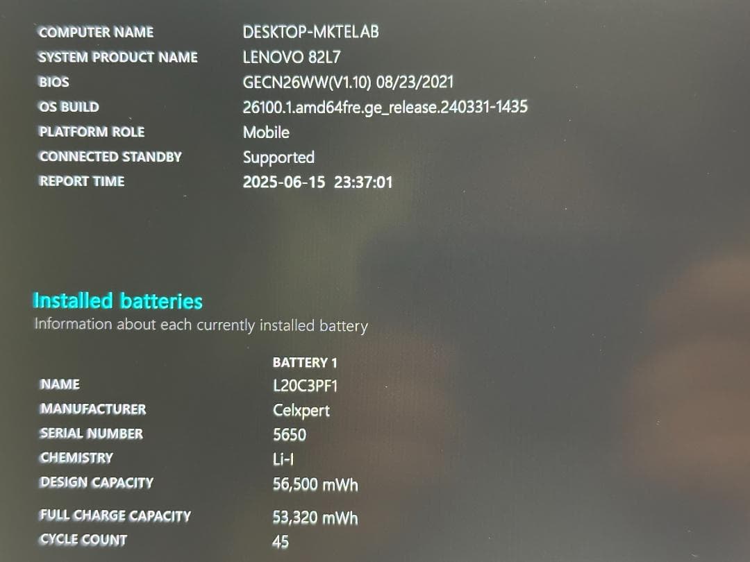 Windowsノート本体 LENOVO IDEAPAD Slim 560 Pro R5 16G 512G