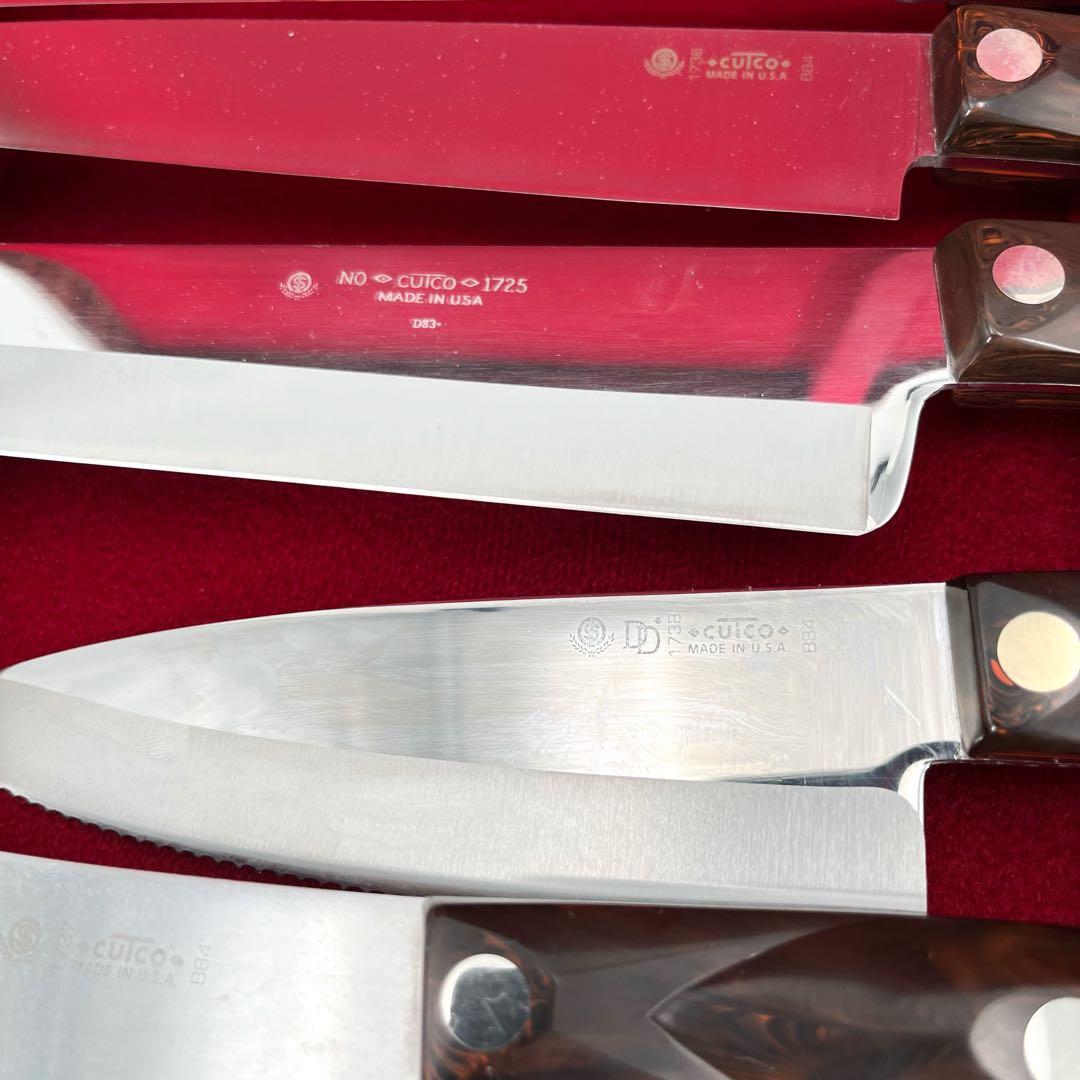 【高級】 CUTCO カツコ USA製 包丁・ナイフ 7本セット 木製ケース付き