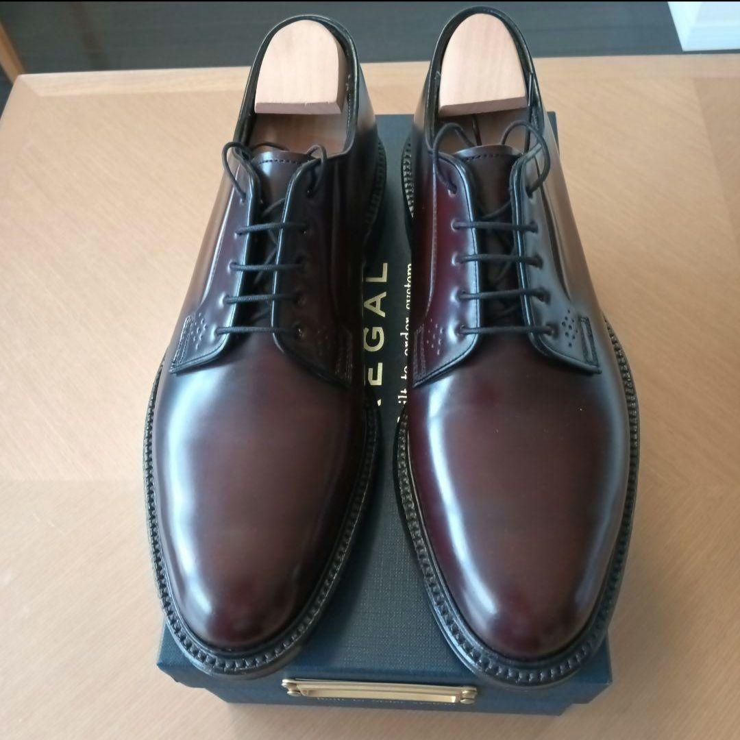 リーガル　コードバンプレーントゥシューズ　25.5