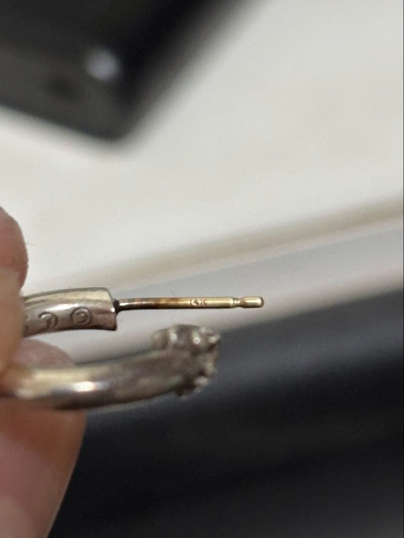 最終お値下げ！Chrom heartsプレーンフープ　両耳（misuke）