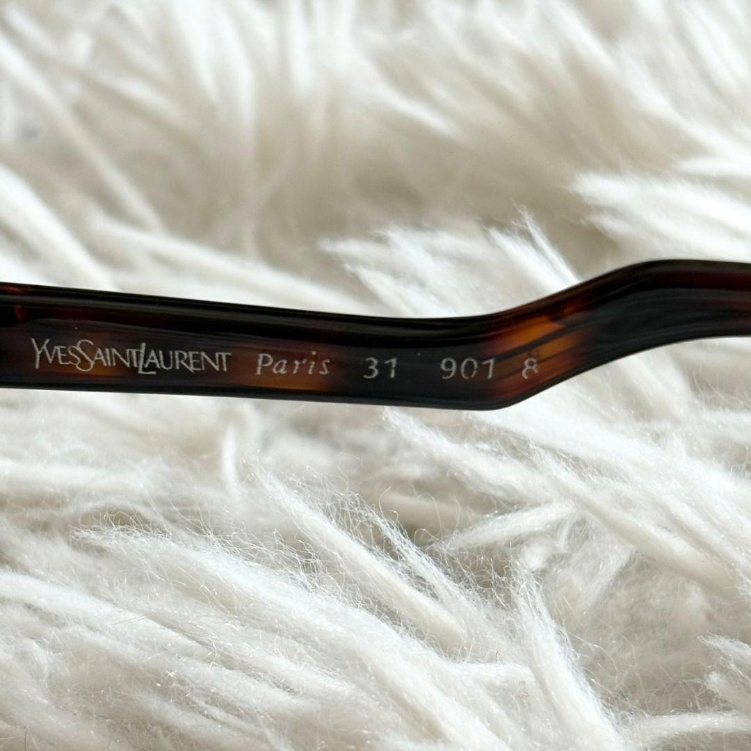 美品 イヴ サンローラン ティアドロップ型 サングラス YSL 31-901