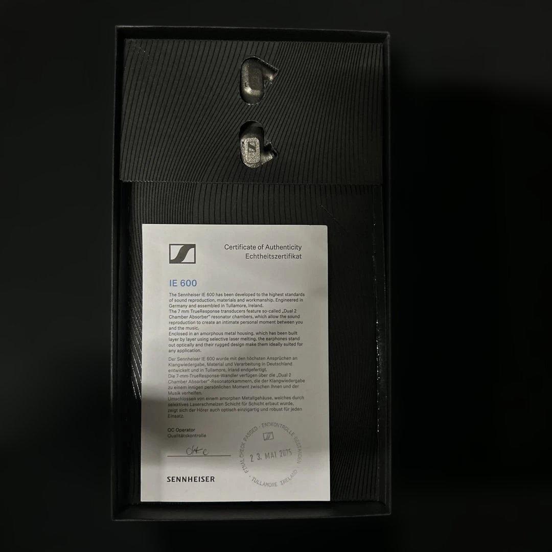 訳あり　ゼンハイザー (Sennheiser) イヤホン 有線 IE 600