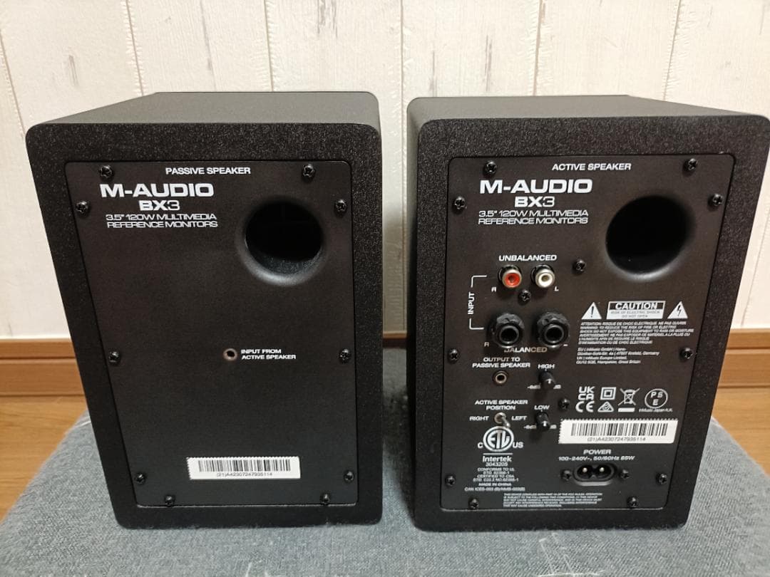 【動作確認のみ】 モニタースピーカー M-Audio BX3