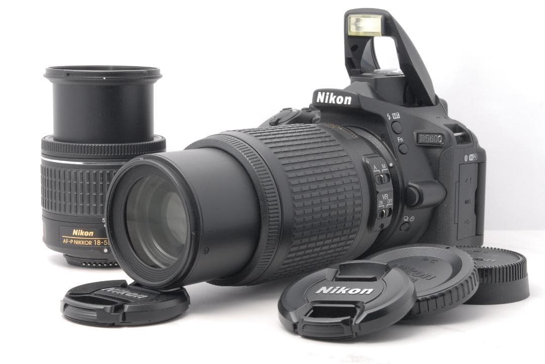 S数1443回 美品✨Nikon D5600 ダブルレンズ Bluetooth