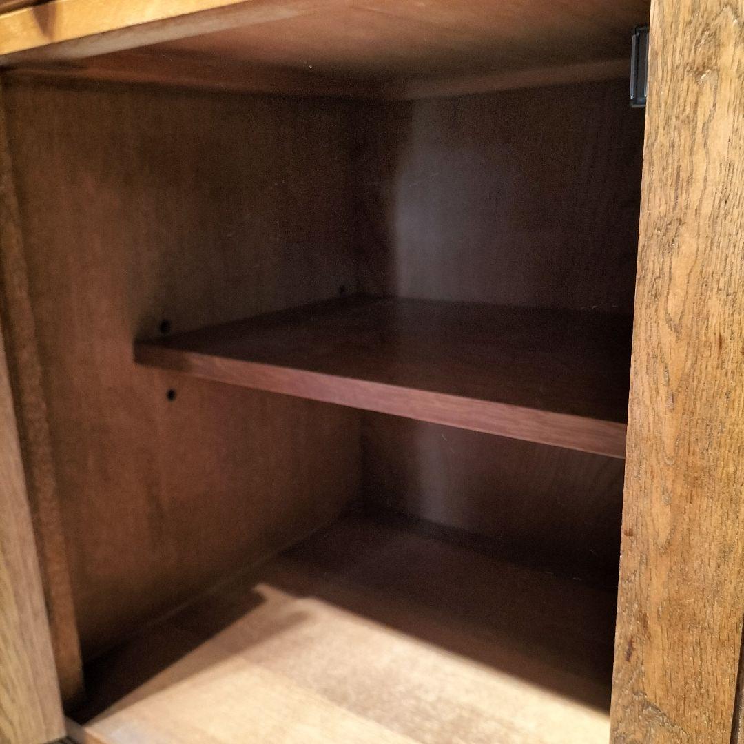 M●東サセール 希少良品☞秋山木工☜職人堅木 ヴィンテージカップボード