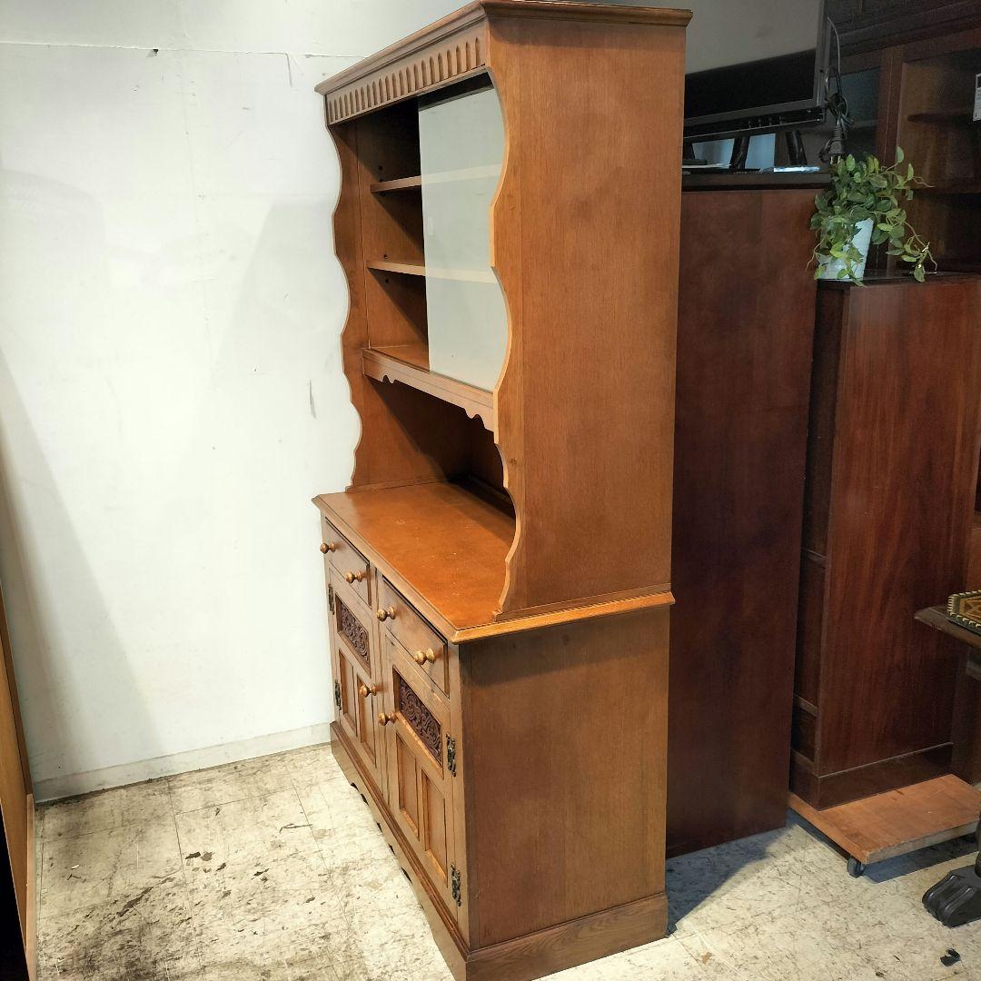 M●東サセール 希少良品☞秋山木工☜職人堅木 ヴィンテージカップボード