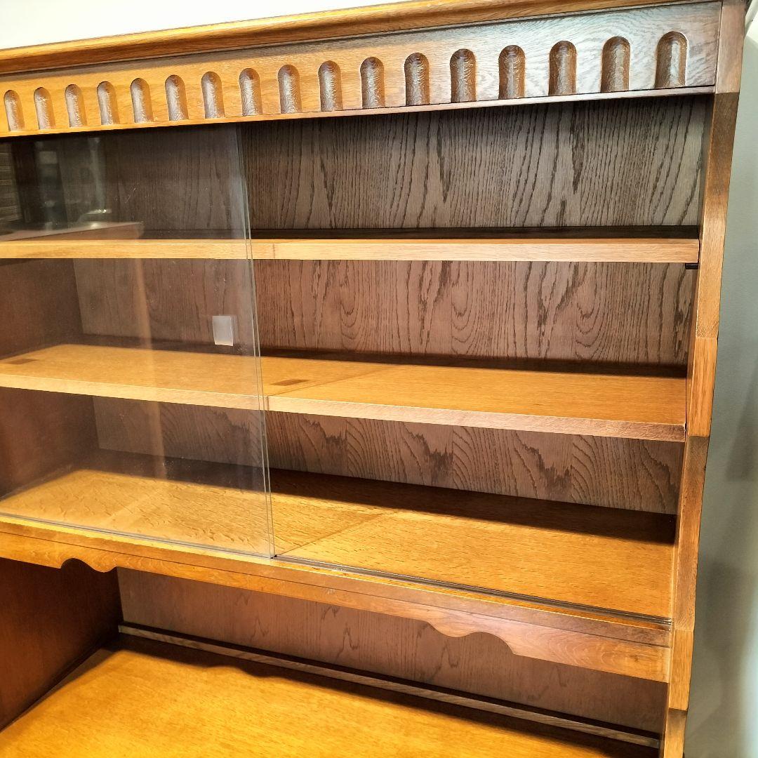 M●東サセール 希少良品☞秋山木工☜職人堅木 ヴィンテージカップボード