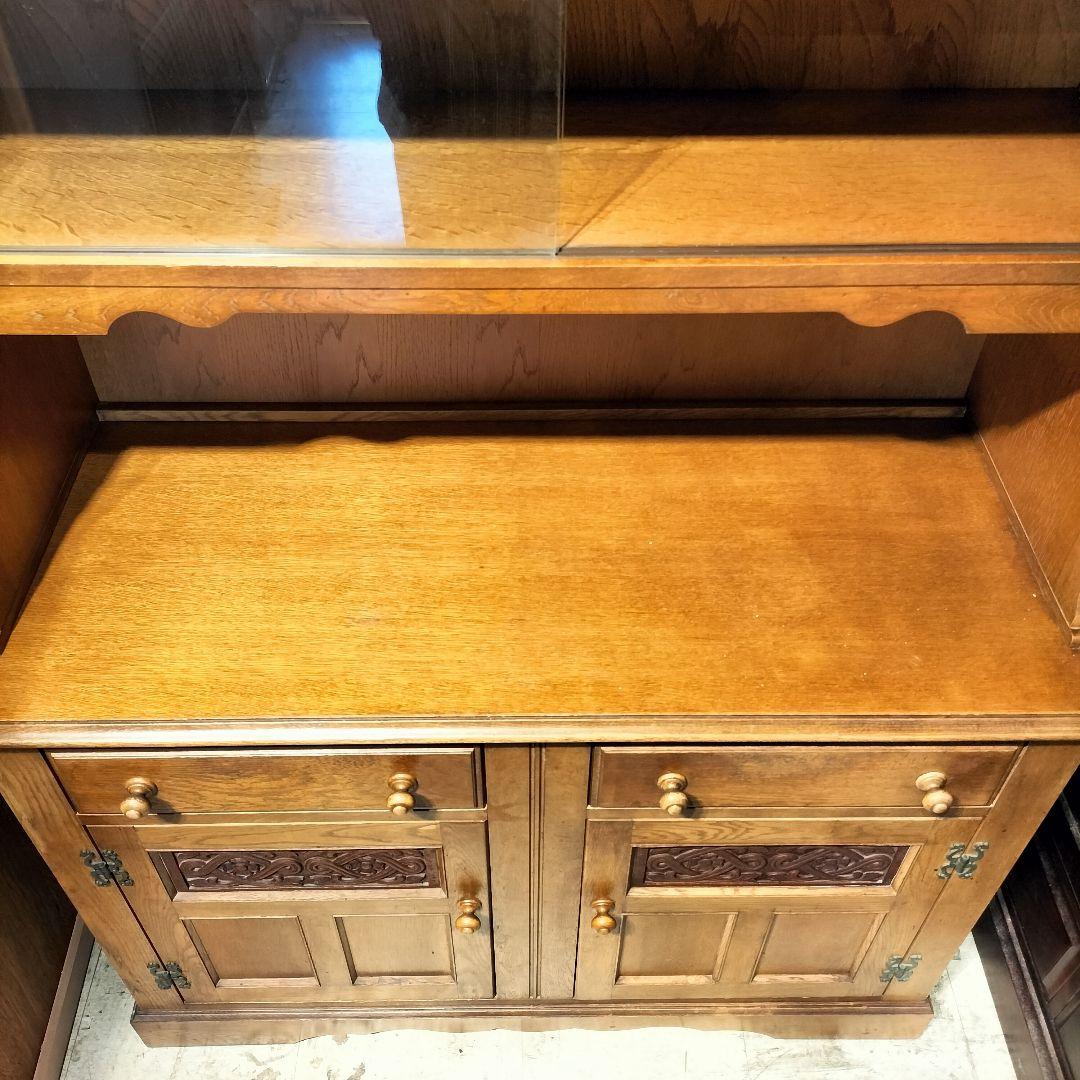 M●東サセール 希少良品☞秋山木工☜職人堅木 ヴィンテージカップボード