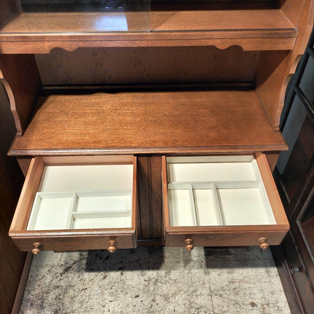 M●東サセール 希少良品☞秋山木工☜職人堅木 ヴィンテージカップボード