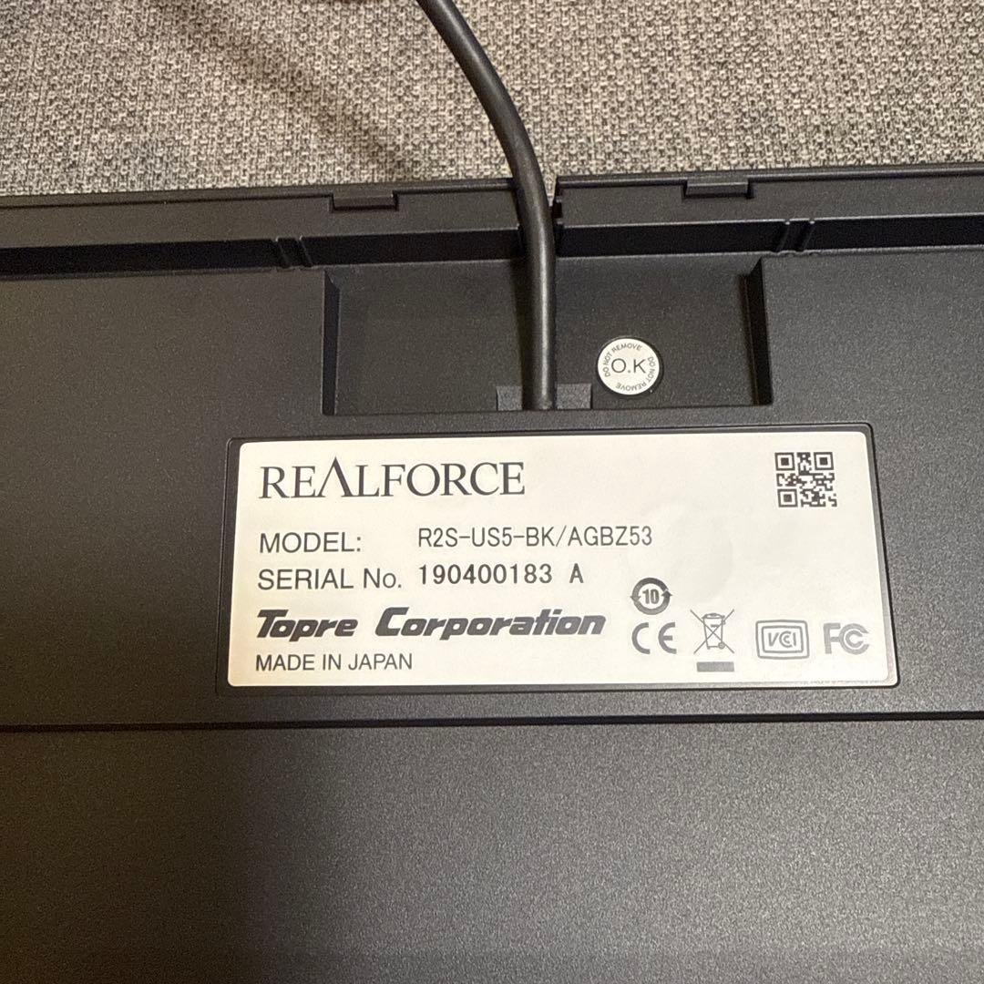 REALFORCE S / R2S-US5-BK キーボード ブラック