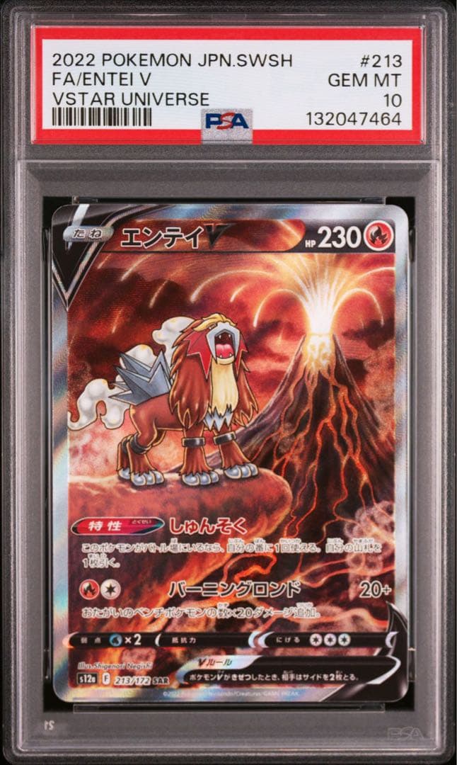 【PSA10 連番】エンテイV スイクンV ライコウV SAR 三犬