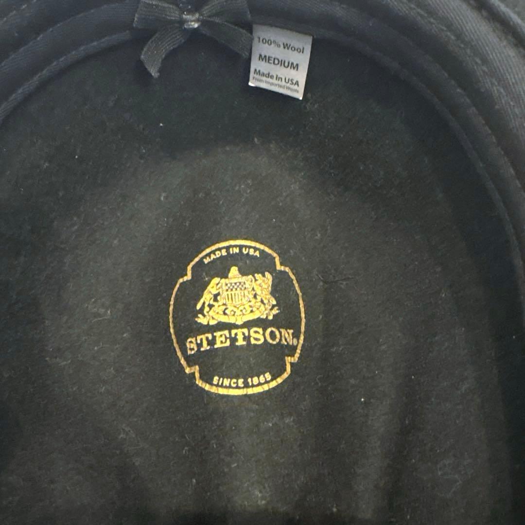 STETSON ステットソン 帽子フェルトハット 黒 ブラック アメリカ製