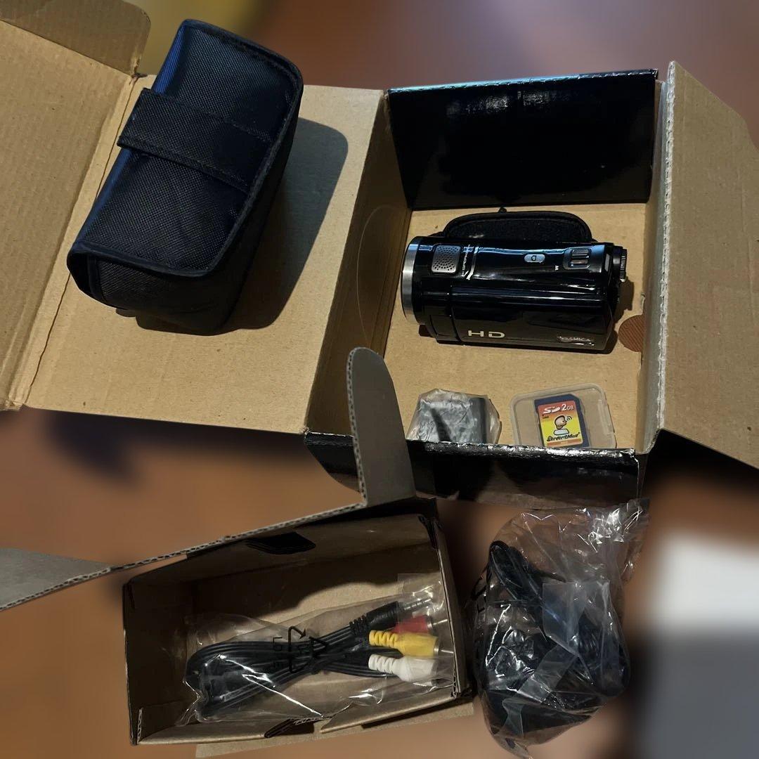 YASHICA HD ビデオカメラ本体 ブラック