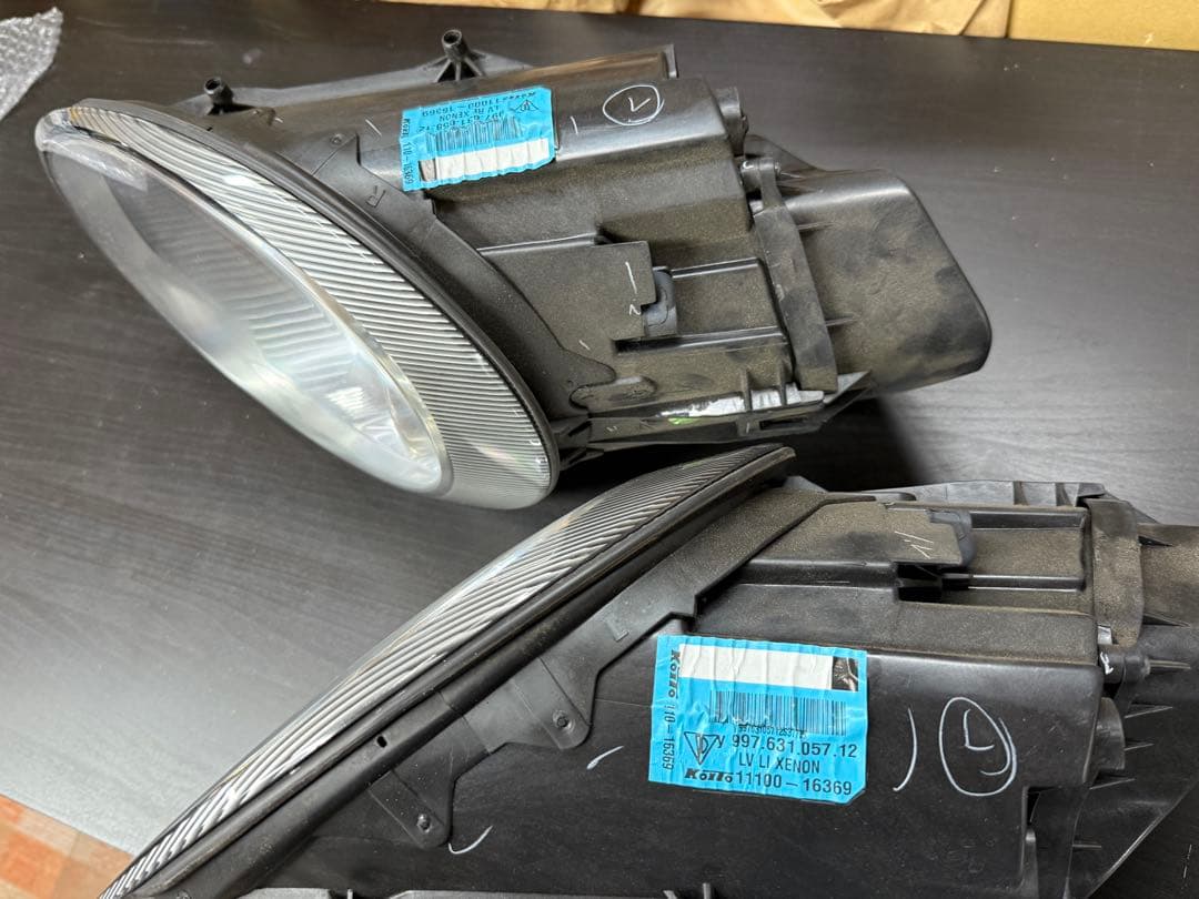 ポルシェ911 997.1 純正ヘッドライト