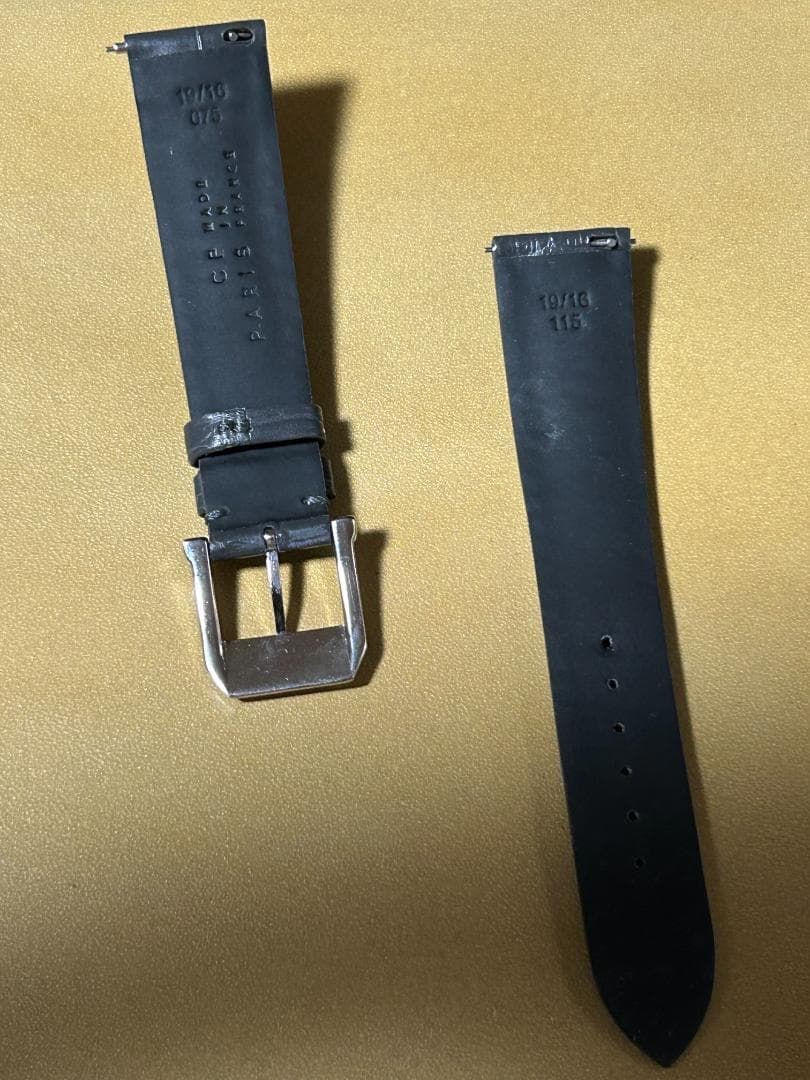 カミーユフォルネ　アリゲーターマット竹斑ベルト　幅19mm