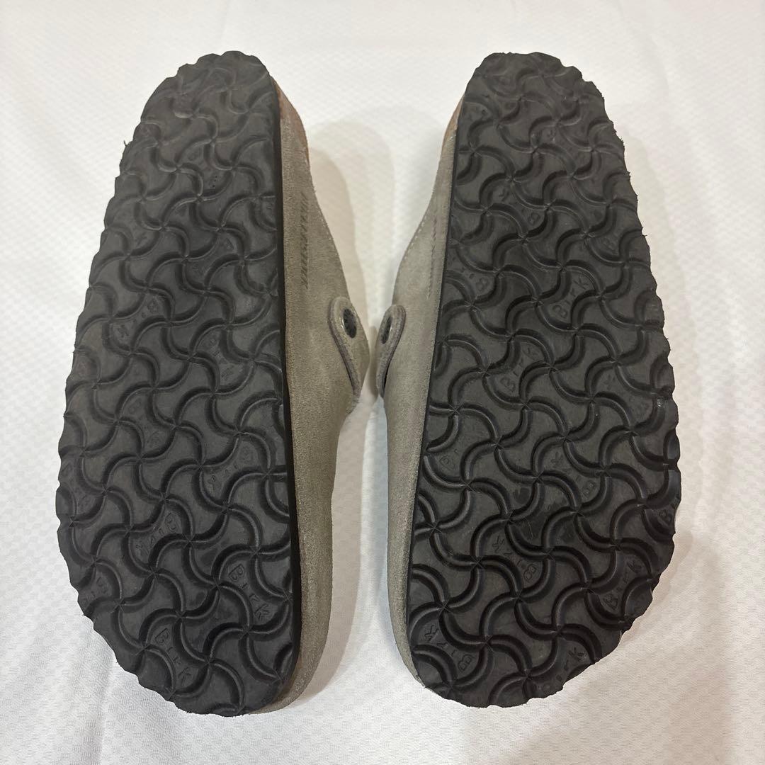 birkenstock グレー　スエード　ファー