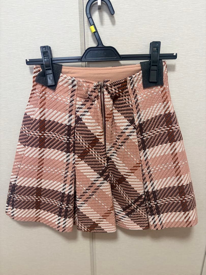 【新品未使用】SNIDEL ロービングチェックミニスカート