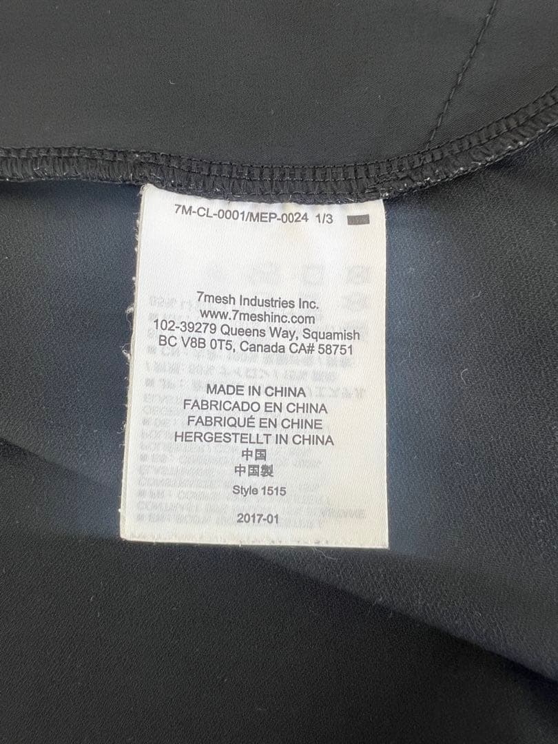 7mesh S2S shirt SS BLACK Mサイズ