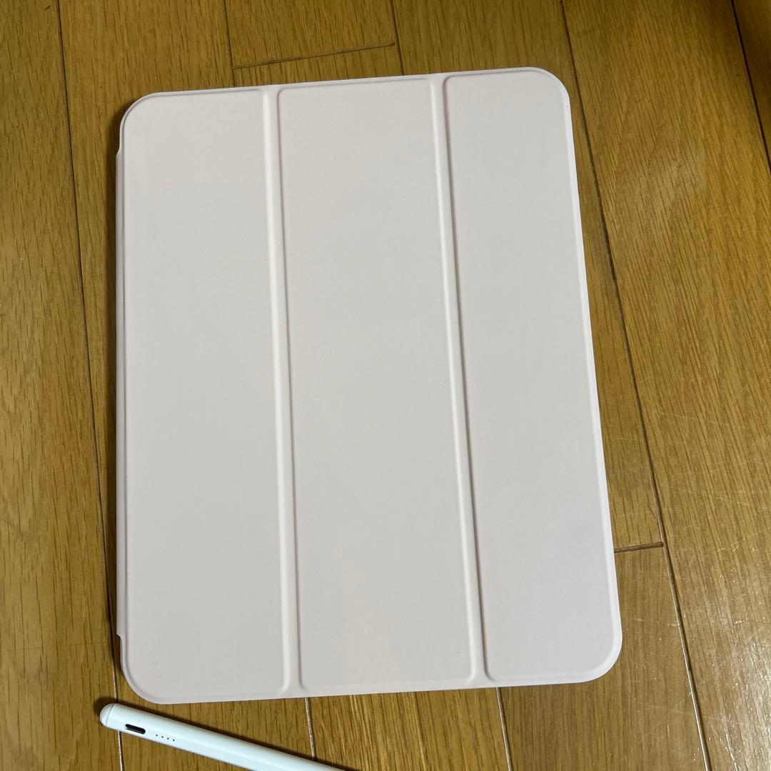 Apple iPad 10.9インチ 第10世代シルバー ケース、タッチペン付