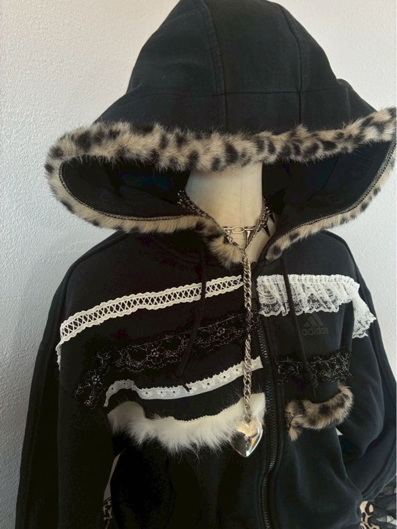 レア✴︎adidasファーリメイク00sy2k 平成ギャル　ゴシックレースNANA