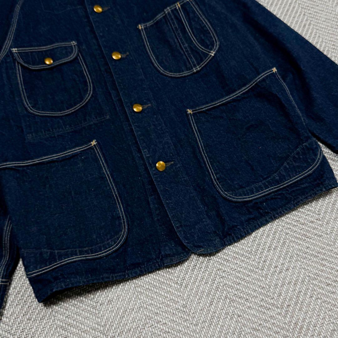 極美品 オアスロウ 1950 デニムジャケット カバーオール 金ボタン 1サイズ