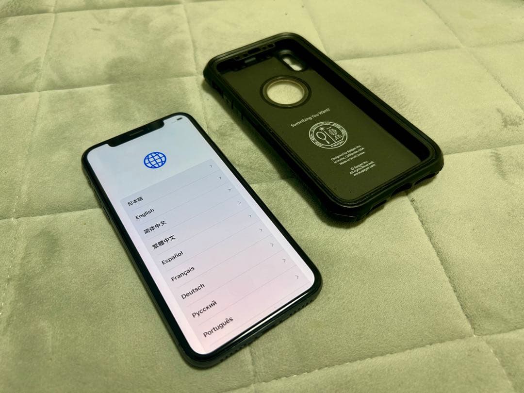 美品 北米版 iPhone X 256GB シャッター音なし SIMフリー