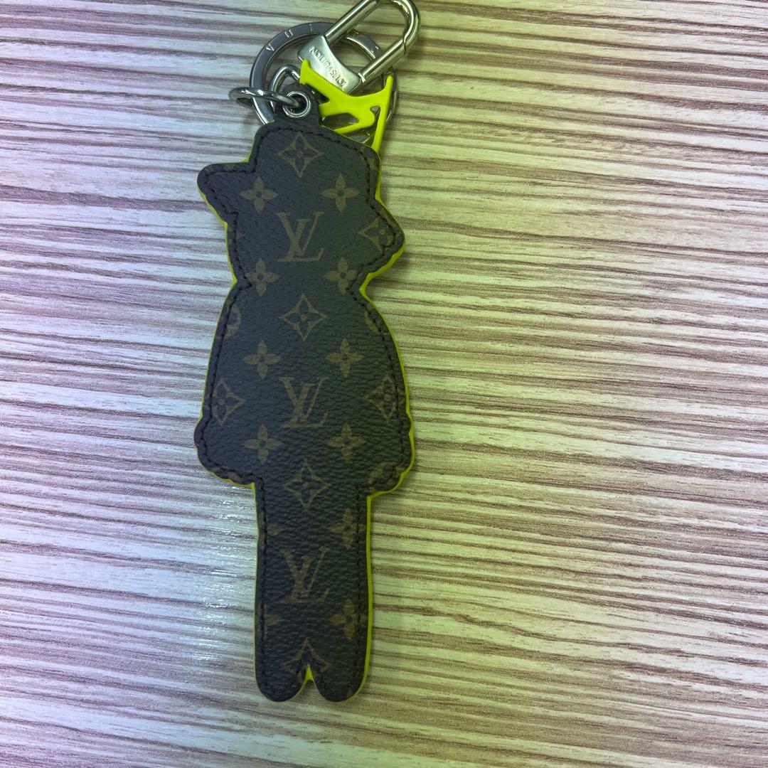 ルイ ヴィトン チャーム ポルトクレ LV スケアクロウ オレンジ ホワイト