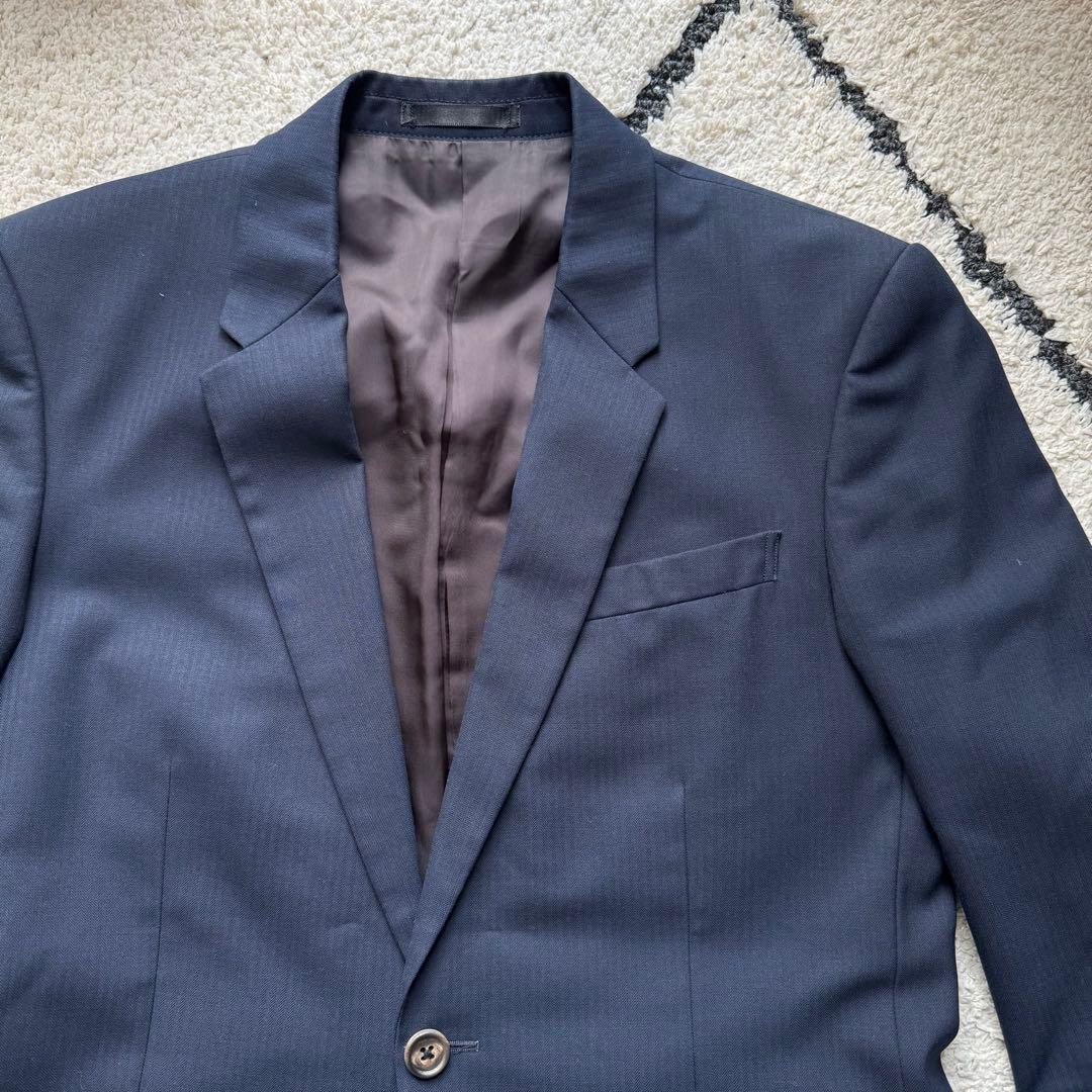PS Paul Smith スーツ　セットアップ　裏地総柄　ネイビー　Mサイズ