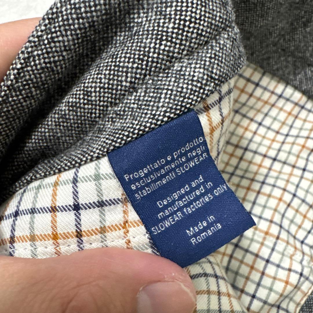 17 美品　インコテックス　スラックス　グレー　サイドアジャスター　46 M